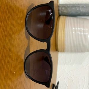 Ray-Ban Erika Matte black sunglasses.